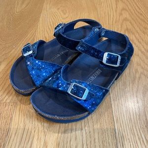 Kids size 12 blue Birkenstocks